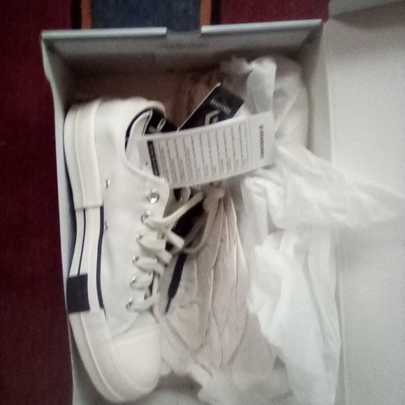 Converse DRKSHDW DRKSTAR Chuck 70 Low x Rick Owens Lily White 2022 Size 7.5 Mens - Picture 2 of 2